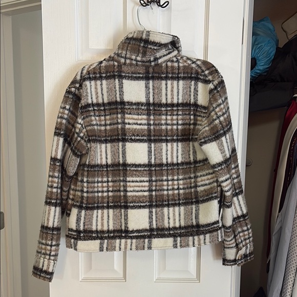 Plaid Button-Up Jacket - Picture 4 of 5